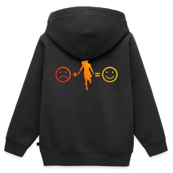 Melbourne Shuffle Shuffle Danse Shuffle Garçon - Sweat Premium à capuche zippé enfant bio - noir - Dos - AI Model Kid Male (0cm)