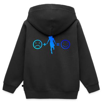 Shuffle Girl Shuffledancer Homme Shuffle Boy - Sweat Premium à capuche zippé enfant bio - noir - Dos - AI Model Kid Male (0cm)