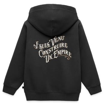 Je suis venu construire un empire - Sweat Premium à capuche zippé enfant bio - noir - Dos - AI Model Kid Male (0cm)