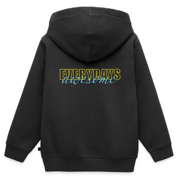 Chaque jour incroyable - Sweat Premium à capuche zippé enfant bio - noir - Dos - AI Model Kid Male (0cm)