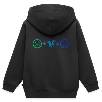 Joueuses de Paintball Masculin Paintball Paintball Paintball Paintballs - Sweat Premium à capuche zippé enfant bio - noir - Dos - AI Model Kid Male (0cm)