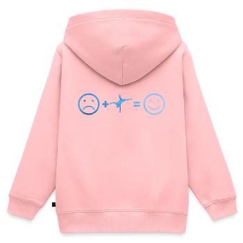 Break Dance Hip Hop Hommes Breakdance Hiphop - Sweat Premium à capuche zippé enfant bio - rose - Dos - AI Model Kid Female (0cm)
