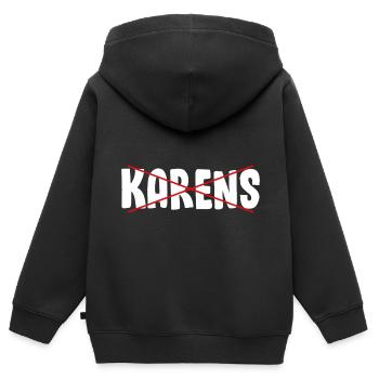 Karen Meme Karens Karen Quote Anti Karen - Kids Premium Organic Zip-up Hoodie - black - Back - AI Model Kid Male (0cm)