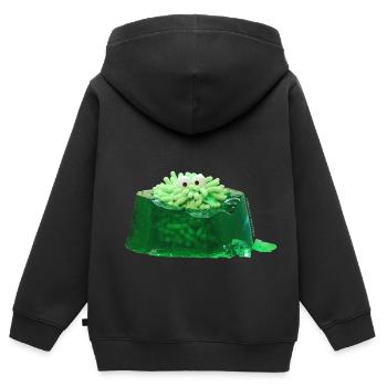Jello Mop - Kids Premium Organic Zip-up Hoodie - black - Back - AI Model Kid Male (0cm)