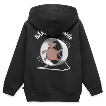 unendlich Energie - Perpetuum Mobile - Kinder Premium Organic Zip Hoodie - Schwarz - Hinten - AI Model Kid Male (0cm)