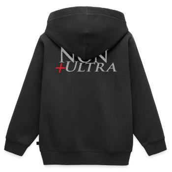 Non Plus Ultra - Besser geht's nicht - Kinder Premium Organic Zip Hoodie - Schwarz - Hinten - AI Model Kid Male (0cm)