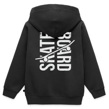 Skateboard Skaten Skateboarder Skater Skaten - Kinder Premium Organic Zip Hoodie - Schwarz - Hinten - AI Model Kid Male (0cm)