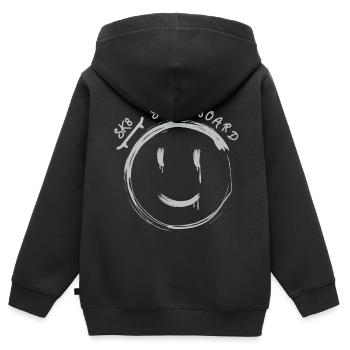 Skateboard Skater Skaten - Kinder Premium Organic Zip Hoodie - Schwarz - Hinten - AI Model Kid Male (0cm)