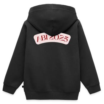 ABI2025 - Kinder Premium Organic Zip Hoodie - Schwarz - Hinten - AI Model Kid Male (0cm)