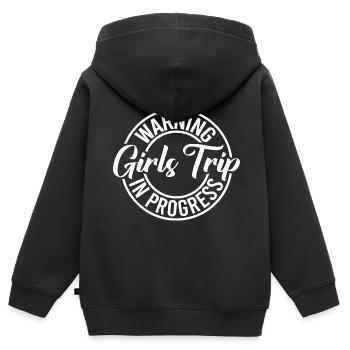 Girls Trip - Kids Premium Organic Zip-up Hoodie - black - Back - AI Model Kid Male (0cm)
