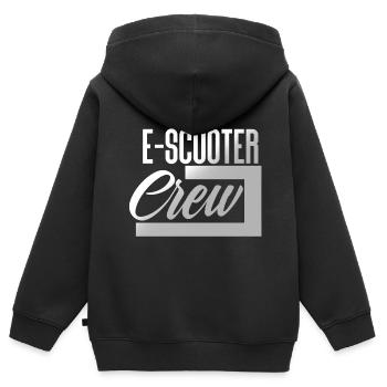 E Scooter Scooter Scooter Scooter électrique - Sweat Premium à capuche zippé enfant bio - noir - Dos - AI Model Kid Male (0cm)