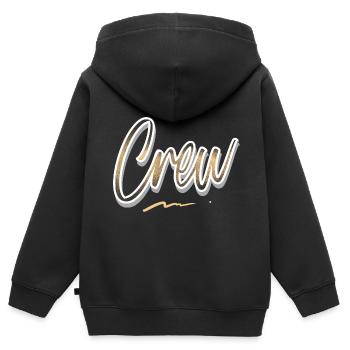 Équipage - Sweat Premium à capuche zippé enfant bio - noir - Dos - AI Model Kid Male (0cm)