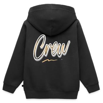 Équipage - Sweat Premium à capuche zippé enfant bio - noir - Dos - AI Model Kid Male (0cm)
