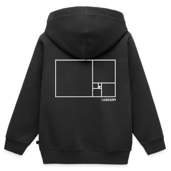 Architekt - Kinder Premium Organic Zip Hoodie - Schwarz - Hinten - AI Model Kid Male (0cm)