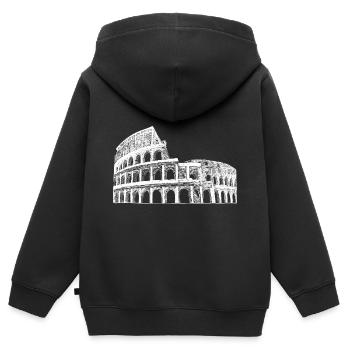 Kolosseum Rom Kolosseum Italien Souvenir Denkmal - Kinder Premium Organic Zip Hoodie - Schwarz - Hinten - AI Model Kid Male (0cm)