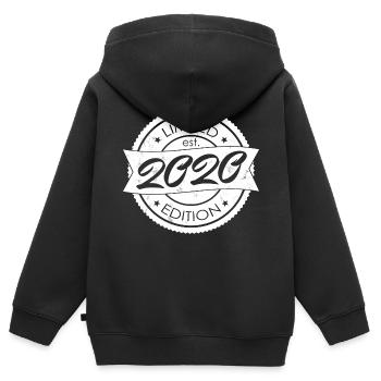 Limited Edition est 2020 - Kinder Premium Organic Zip Hoodie - Schwarz - Hinten - AI Model Kid Male (0cm)