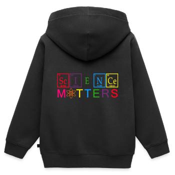 Science T shirts - Kids Premium Organic Zip-up Hoodie - black - Back - AI Model Kid Male (0cm)