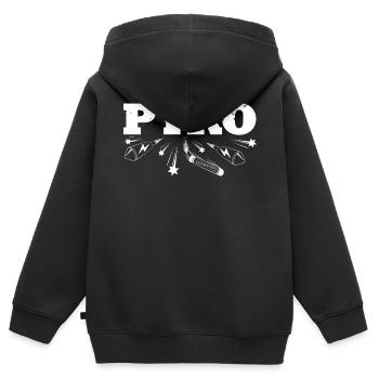 Missiles et pétards Pyro - Sweat Premium à capuche zippé enfant bio - noir - Dos - AI Model Kid Male (0cm)