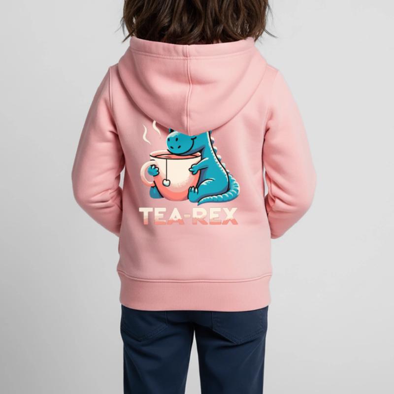 Tee Rex Tee-Rex Teetrinker Geschenk Kinder Premium Organic Zip Hoodie