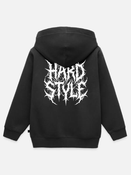 Hardstyle Underground - Kinder Premium Organic Zip Hoodie - Schwarz
