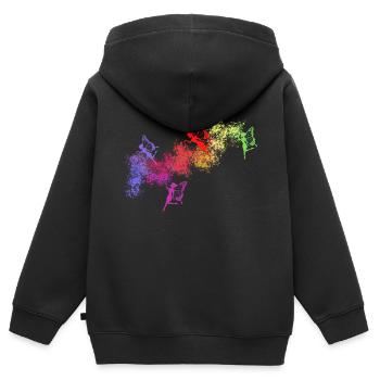 Fairy Magic Baby Clothes Children's Clothing - Kids Premium Organic Zip-up Hoodie - black - Back - AI Model Kid Male (0cm)