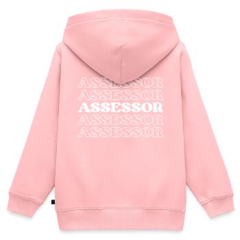 Assessor Valuator Assessor Appraiser Estimator - Kinder Premium Organic Zip Hoodie - Rosa - Hinten - AI Model Kid Female (0cm)