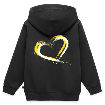 Cité du Vatican - Sweat Premium à capuche zippé enfant bio - noir - Dos - AI Model Kid Male (0cm)
