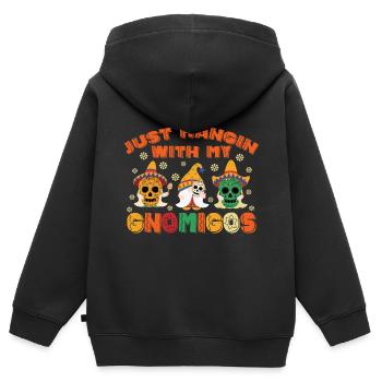 Nains Cinco De Mayo Fiesta mexicaine - Sweat Premium à capuche zippé enfant bio - noir - Dos - AI Model Kid Male (0cm)