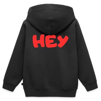 HÉ - Sweat Premium à capuche zippé enfant bio - noir - Dos - AI Model Kid Male (0cm)
