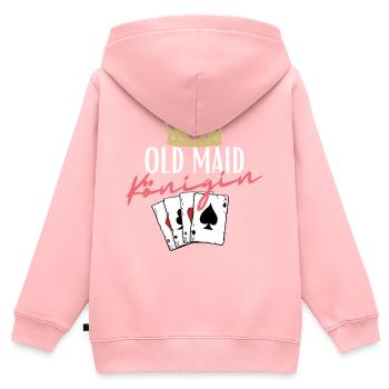 Old Maid Queen - Kids Premium Organic Zip-up Hoodie - rose - Back - AI Model Kid Female (0cm)