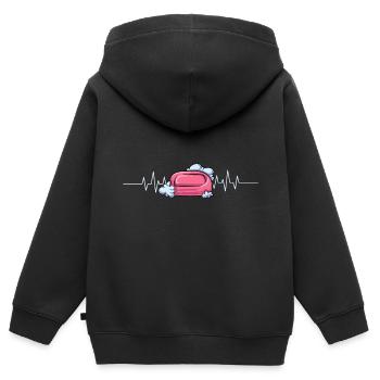 Seife Soap Heartbeat Waschen Seifenherstellung - Kinder Premium Organic Zip Hoodie - Schwarz - Hinten - AI Model Kid Male (0cm)