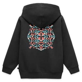 Modèle - Sweat Premium à capuche zippé enfant bio - noir - Dos - AI Model Kid Male (0cm)