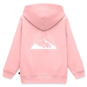 marche - Sweat Premium à capuche zippé enfant bio - rose - Dos - AI Model Kid Female (0cm)