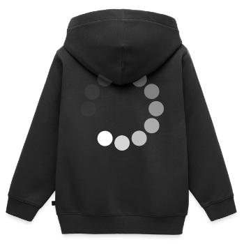 charge - Sweat Premium à capuche zippé enfant bio - noir - Dos - AI Model Kid Male (0cm)