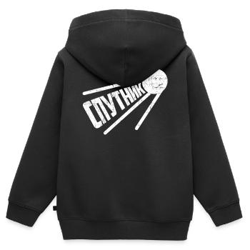 Sputnik Russischer Satellit Russland Spruch Soviet - Kinder Premium Organic Zip Hoodie - Schwarz - Hinten - AI Model Kid Male (0cm)