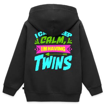 Mother Pregnant Baby Infant T-shirt Mom - Kids Premium Organic Zip-up Hoodie - black - Back - AI Model Kid Male (0cm)