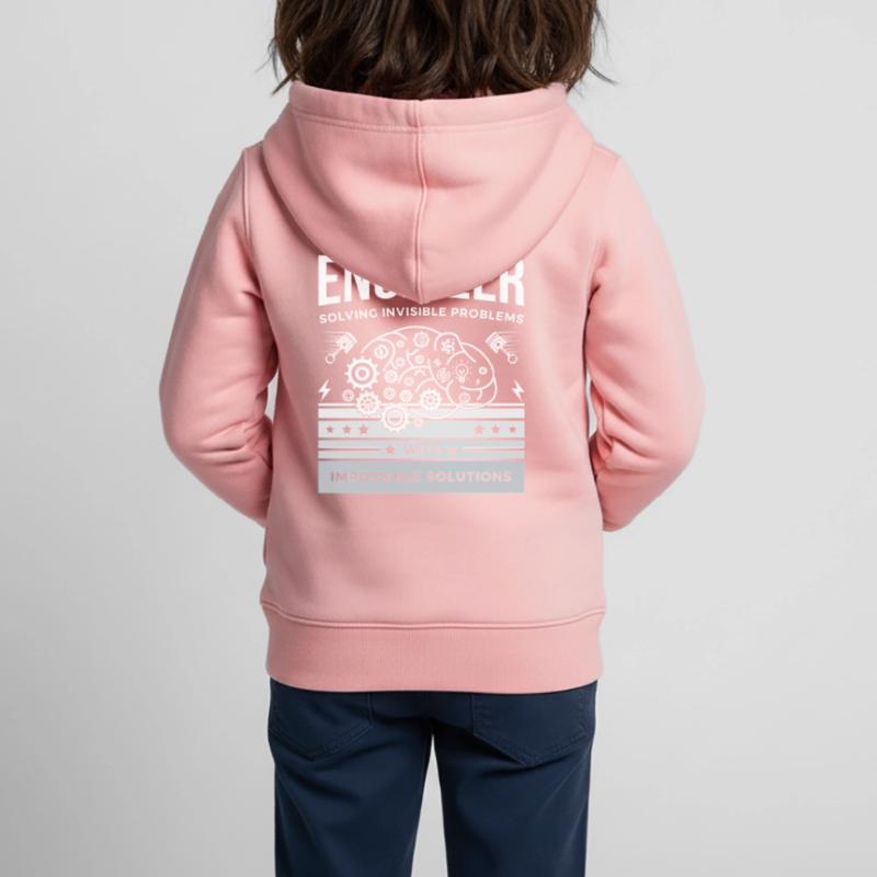 ENGINEER – Solving Invisible Problems T-Shirt Kids Premium Organic Zip-up Hoodie