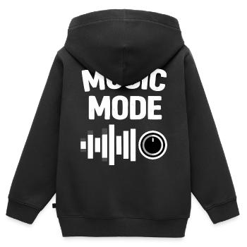 Music Mode On Equalizer Musik - Kinder Premium Organic Zip Hoodie - Schwarz - Hinten - AI Model Kid Male (0cm)