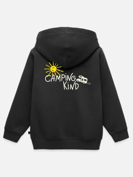 Camping Kind Wohnmobil - Kinder Premium Organic Zip Hoodie - Schwarz