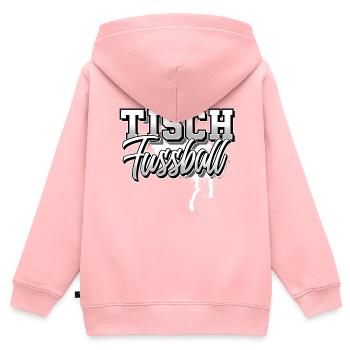 Tisch Fussball Tischfußball - Kinder Premium Organic Zip Hoodie - Rosa - Hinten - AI Model Kid Female (0cm)