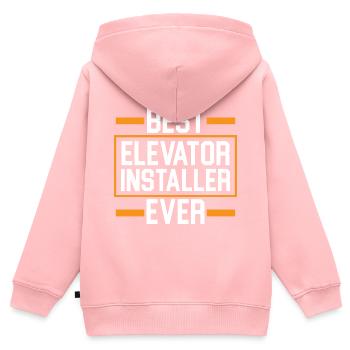 Best elevator installer ever operator - Kids Premium Organic Zip-up Hoodie - rose - Back - AI Model Kid Female (0cm)