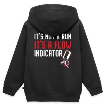 Prédiction pour aujourd’hui 100% de chance de broyage et - Sweat Premium à capuche zippé enfant bio - noir - Dos - AI Model Kid Male (0cm)