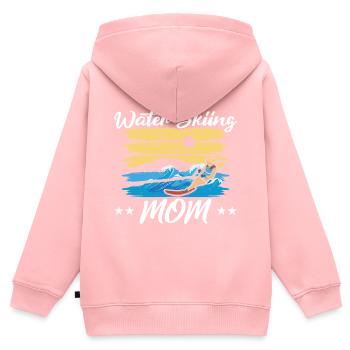 Wasserskifahren Mom Wasserskifahren Mothers Day - Kinder Premium Organic Zip Hoodie - Rosa - Hinten - AI Model Kid Female (0cm)