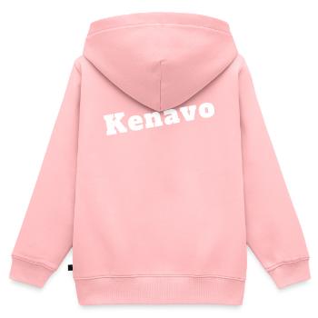 'Kenavo' - The Elegance of the Breton French Dialect - Kids Premium Organic Zip-up Hoodie - rose - Back - AI Model Kid Female (0cm)