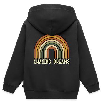 Songtexte Musikliebhaber Songwriter Musikfestival - Kinder Premium Organic Zip Hoodie - Schwarz - Hinten - AI Model Kid Male (0cm)