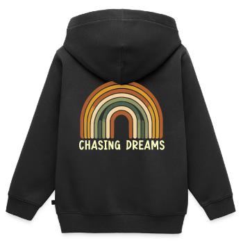 Songtexte Musikliebhaber Songwriter Musikfestival - Kinder Premium Organic Zip Hoodie - Schwarz - Hinten - AI Model Kid Male (0cm)