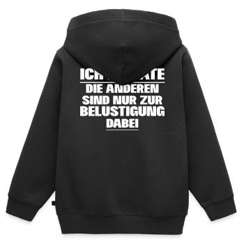 Junggesellenabschied - Kinder Premium Organic Zip Hoodie - Schwarz - Hinten - AI Model Kid Male (0cm)