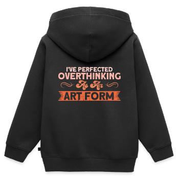 Sarkasmus Sarkastisch Ironie Geschenk - Kinder Premium Organic Zip Hoodie - Schwarz - Hinten - AI Model Kid Male (0cm)