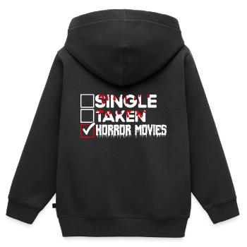Horrorfilm Horrorfilm Slasher Film Geschenk - Kinder Premium Organic Zip Hoodie - Schwarz - Hinten - AI Model Kid Male (0cm)