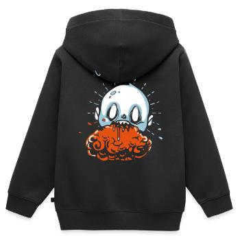 Zombie Partnershirt - Zombaby Baby - Kids Premium Organic Zip-up Hoodie - black - Back - AI Model Kid Male (0cm)